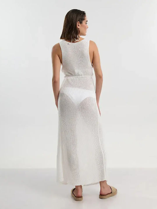 Ble Resort Collection Rochie Lungă De Plajă Pentru Femei Albă