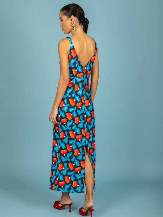 Summer Midi Dress Blue
