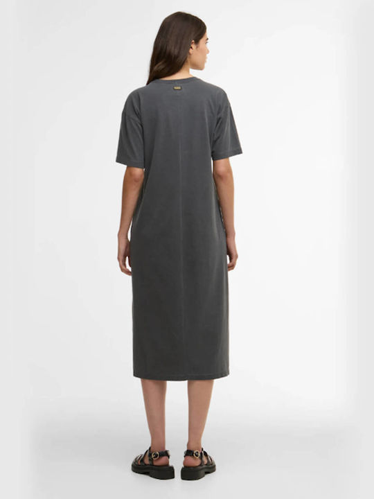 Καλοκαιρινό Midi T-shirt Φόρεμα Black