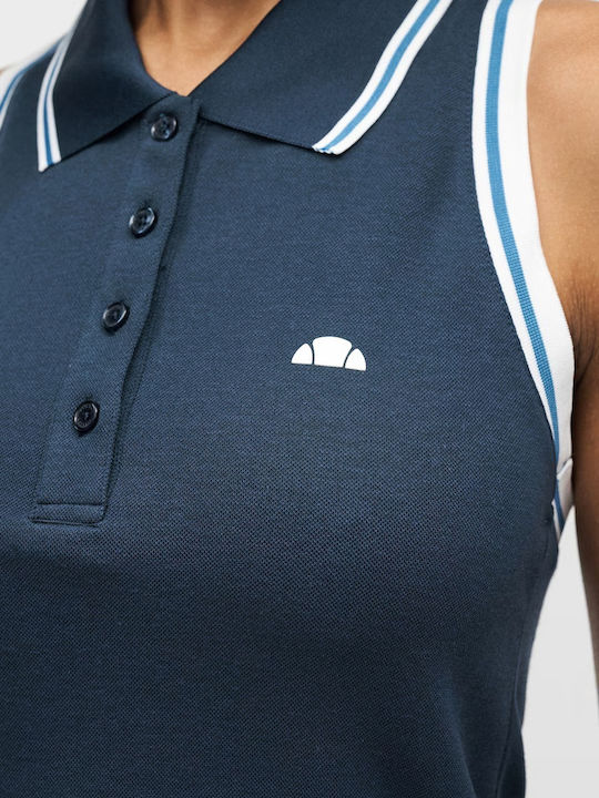 Summer Mini Athletic Sleeveless Dress Blue