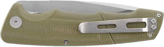 Walther Walther Grünes Messer in Leder-Gehäuse