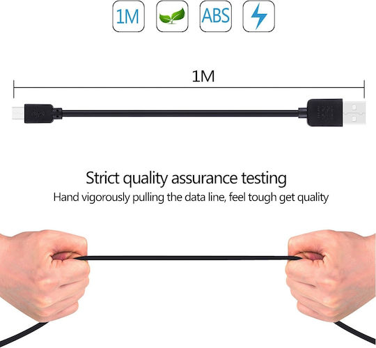 Haweel Micro Usb To Usb Data Charging Cable 1m Black
