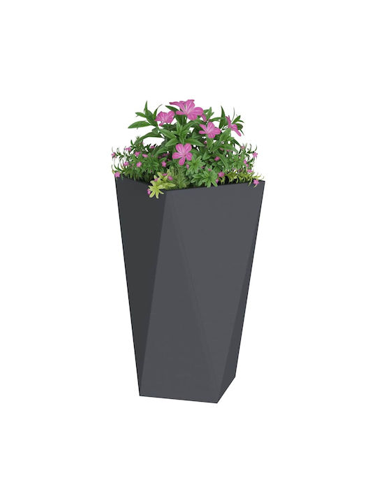 vidaXL Set 2 Töpfe Metall Charcoal