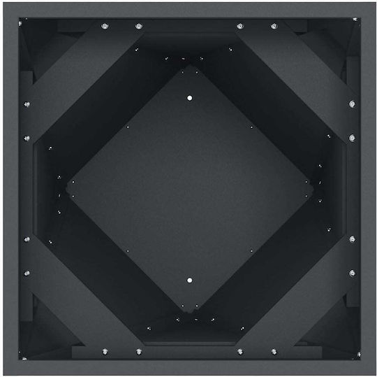 vidaXL Set 2 Ghivece De Flori Metalice Antracit 40x75cm