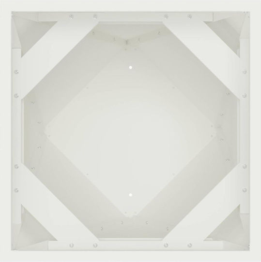 vidaXL Set of 2 Metallic White Flower Pots 40x75cm