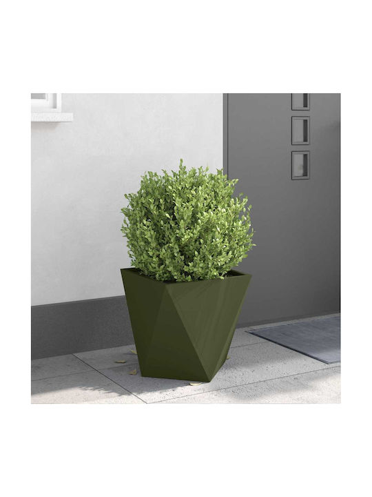 vidaXL Topf Metallisch Green 40x40x40cm.