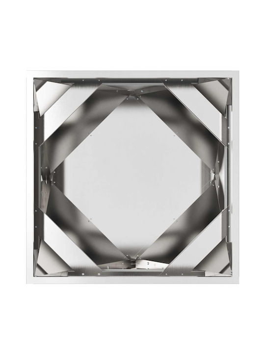 vidaXL Саксия Метал Silver 50x50x50см.