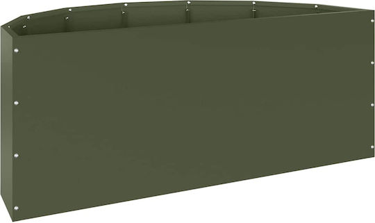 vidaXL Topf Metallisch Green 90x90x35cm.