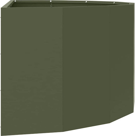 vidaXL Topf Metallisch Green 90x90x35cm.
