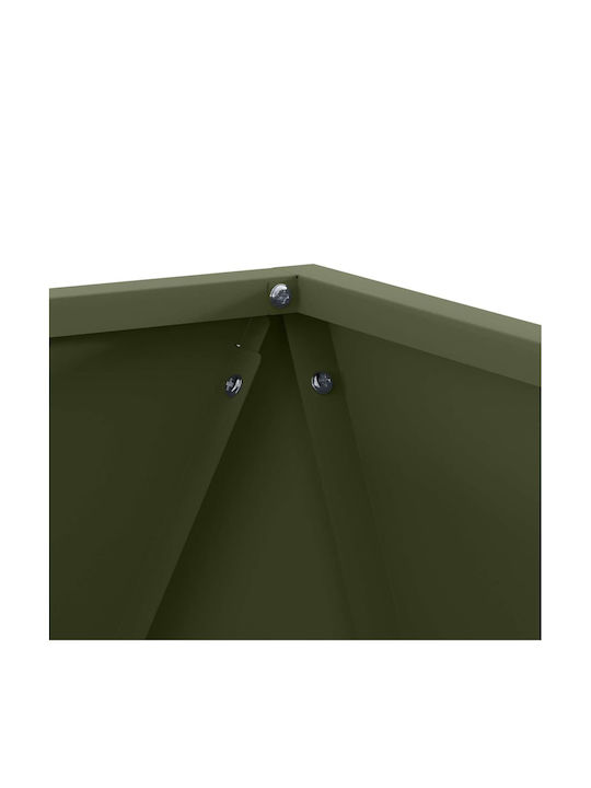 vidaXL Topf Metallisch Green 50x50x50cm.