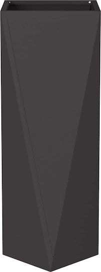 vidaXL Set of 2 Metallic Flower Pots Black 30x30x75cm