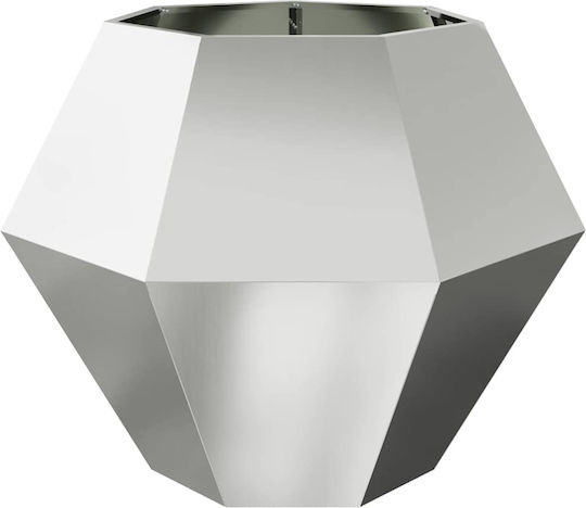 vidaXL Topf Metallisch Silver 100x100x80cm.