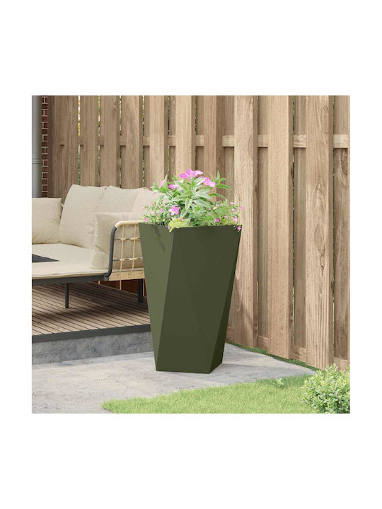 vidaXL Topf Metallisch Green 40x40x75cm.