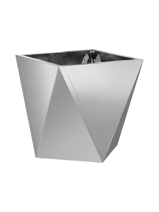 vidaXL Саксия Метал Silver 30x30x30см.