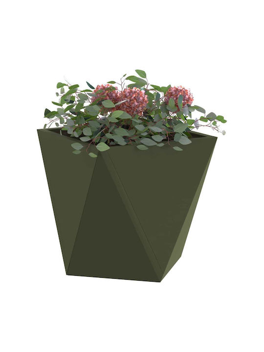 vidaXL Topf Metallisch Green 30x30x30cm.