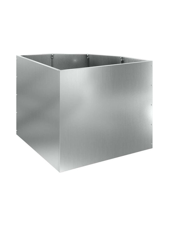 vidaXL Topf Metallisch Silver 60x60x50cm.