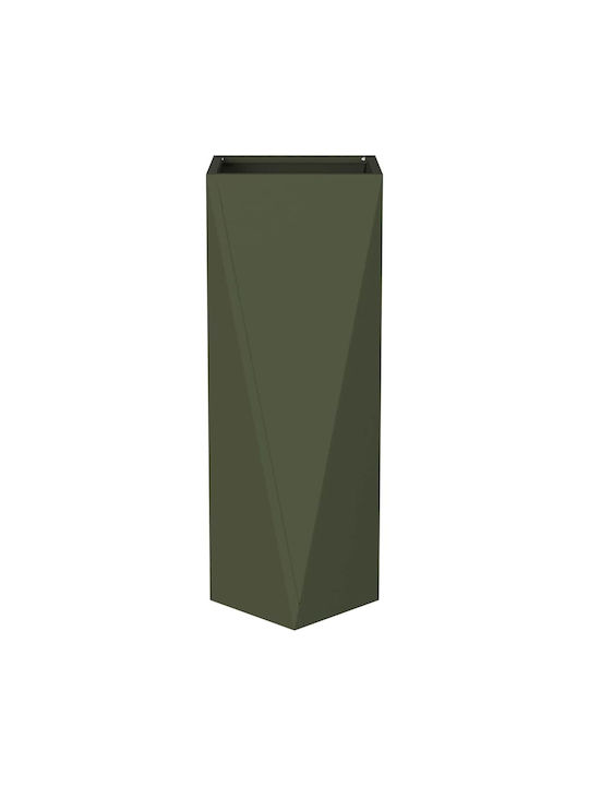 vidaXL Topf Metallisch Green 30x30x75cm.