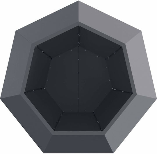 vidaXL Σετ 2 Γλάστρες Μεταλλικές Ανθρακί 100x80εκ.