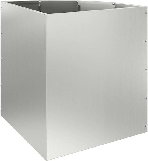 vidaXL Pot Metallic Silver 45x45x50cm.