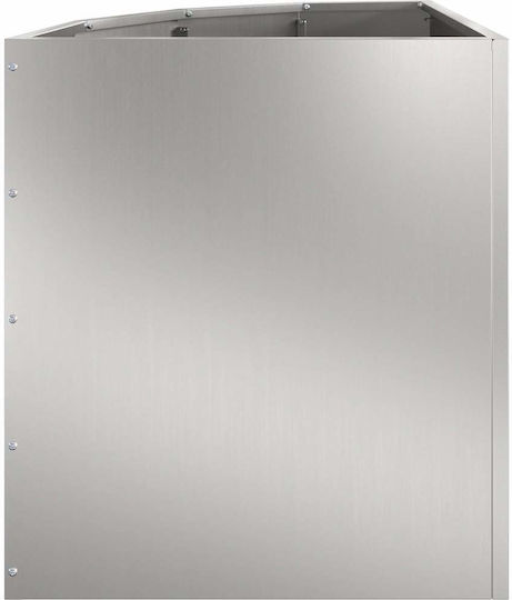 vidaXL Pot Metallic Silver 45x45x50cm.