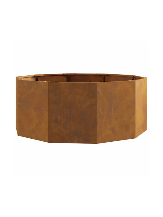vidaXL Ghiveci Metal Sk Rusty 90x90x35cm.