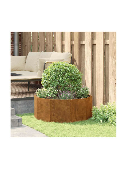 vidaXL Ghiveci Metal Sk Rusty 90x90x35cm.
