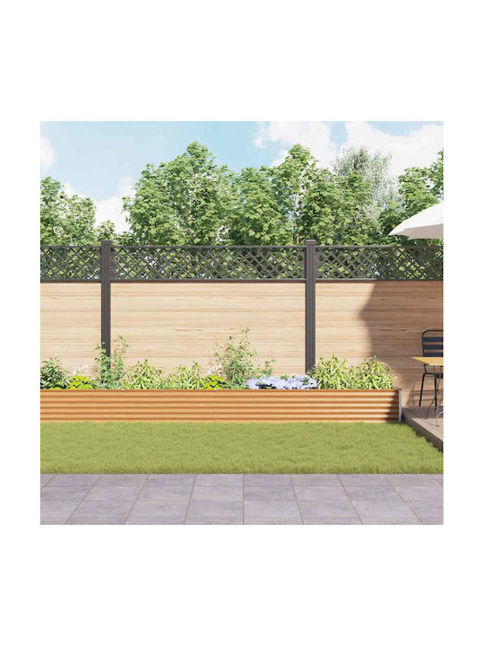 vidaXL Planter Box Metal De bronz 970x50x36cm.