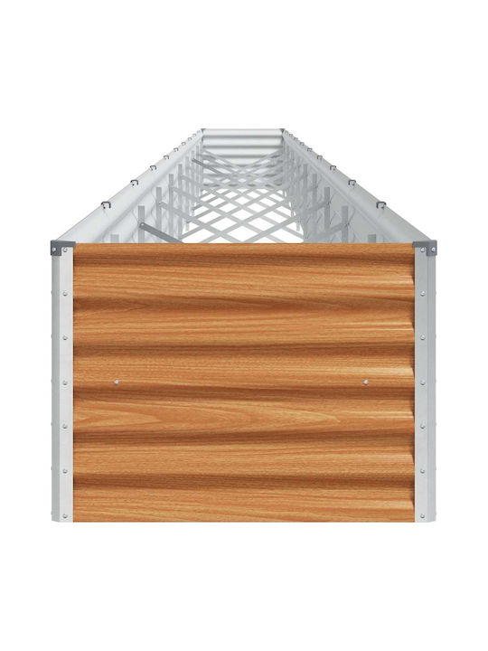 vidaXL Planter Box Metal De bronz 970x50x36cm.