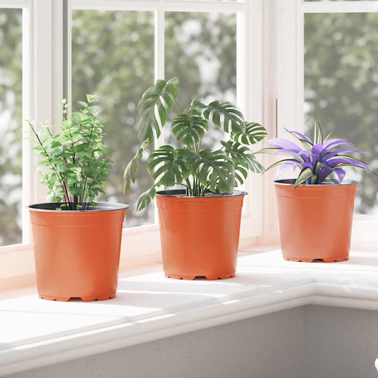 vidaXL Keramik Blumentopf Orange 15x15x12,5cm