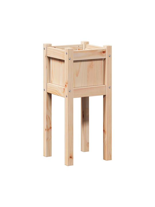 vidaXL Holzblumentopf Braune 31x31x70cm