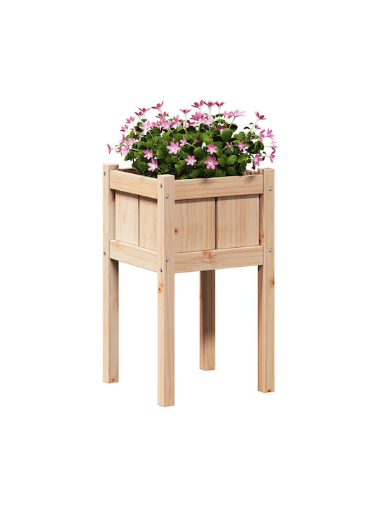 vidaXL Саксия Дърво 40x40x70см.