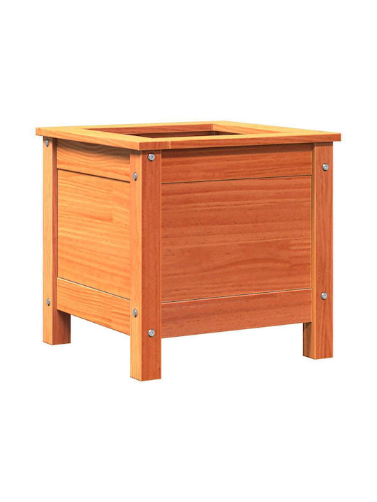 vidaXL Саксия Дърво Кафяв 40x40x39см.