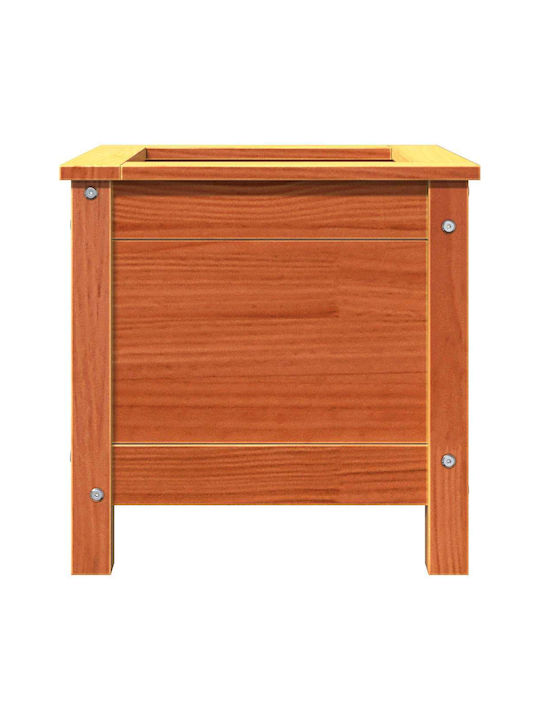 vidaXL Саксия Дърво Кафяв 40x40x39см.