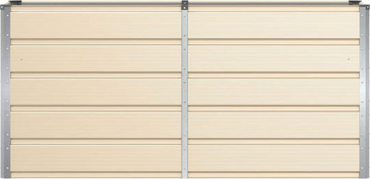 vidaXL Topf Metallisch Ivory 160x40x75cm.