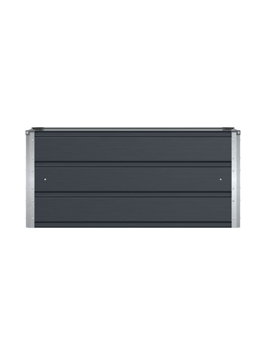 vidaXL Topf Metallisch Charcoal 100x40x45cm.