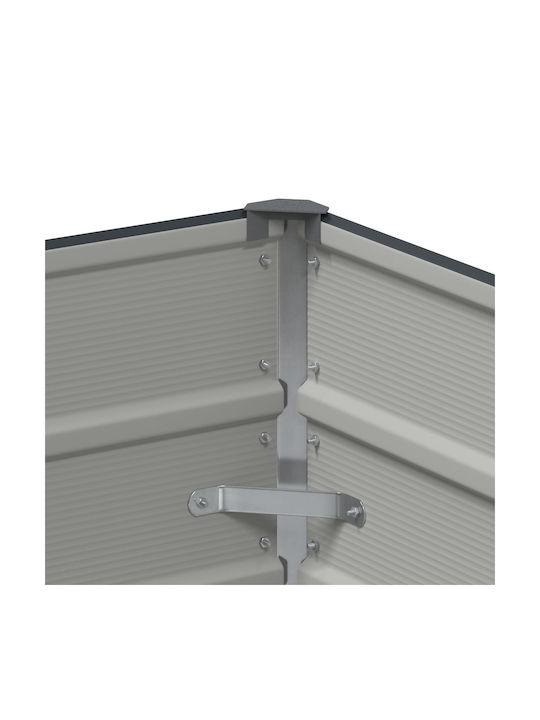 vidaXL Topf Metallisch Charcoal 100x40x45cm.