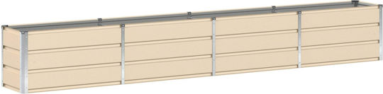 vidaXL Pot Metallic Ivory 320x40x45cm.