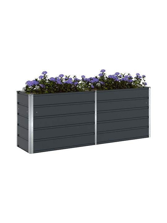 vidaXL Topf Metallisch Charcoal 480x50x45cm.