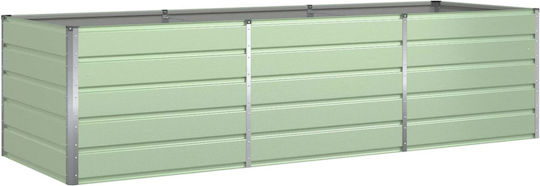 vidaXL Ghiveci Metal Pastel Green 195x100x45cm.