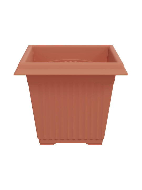 vidaXL Set 24 Ghivece de Flori Din Plastic Roșii Cărămizii 38x30cm