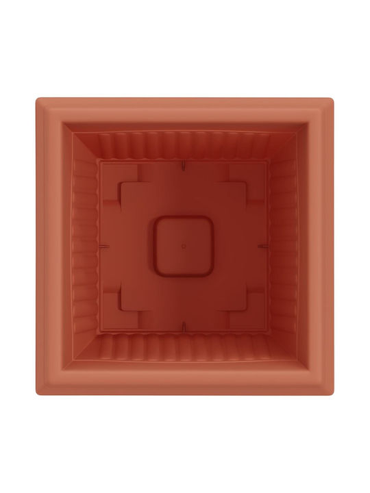 vidaXL Set 24 Ghivece de Flori Din Plastic Roșii Cărămizii 38x30cm