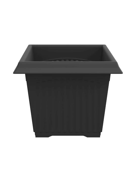 vidaXL Set 6 Töpfe Kunststoff Black
