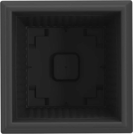 vidaXL Set 6 Kunststoff Pflanzgefäße Schwarz 28,5x22cm