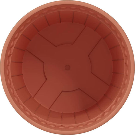 vidaXL Set 6 Kunststoff Pflanzgefäße Terrakotta 19x16cm