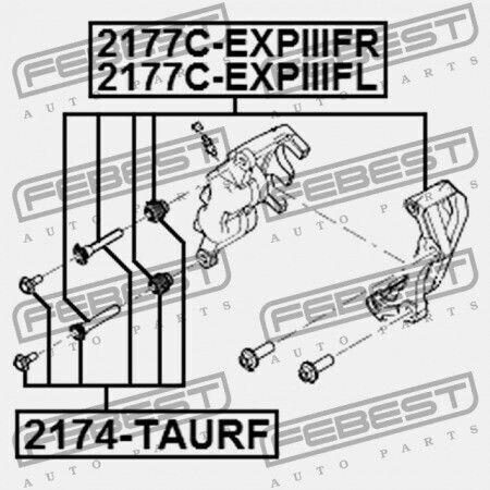 Vordere Linke Bremssättel für Ford Explorer 2002-2011 Can 6l2z-2b292-a