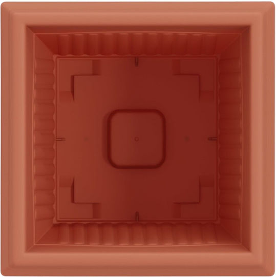 vidaXL Satz 6 Kunststoff Blumentöpfe Terrakotta 20x16cm