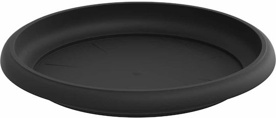 vidaXL Set of 6 Plastic Flower Pots Black 19x16cm