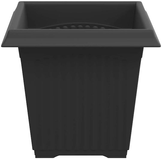 vidaXL Комплект 24 Черни Пластмасови Саксии За Цветя 16x14см