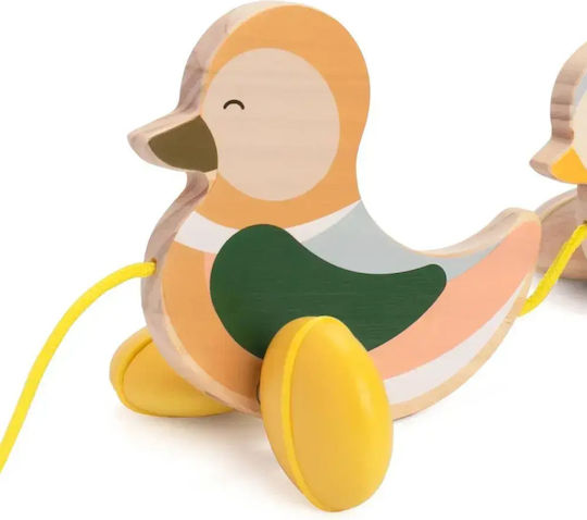 Classic World Pull Along Ducklings Wooden Toy for 12+ Months