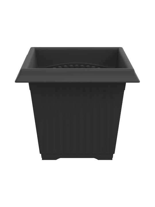 vidaXL Set 24 Kunststoff Pflanzgefäße Schwarz 20x16cm